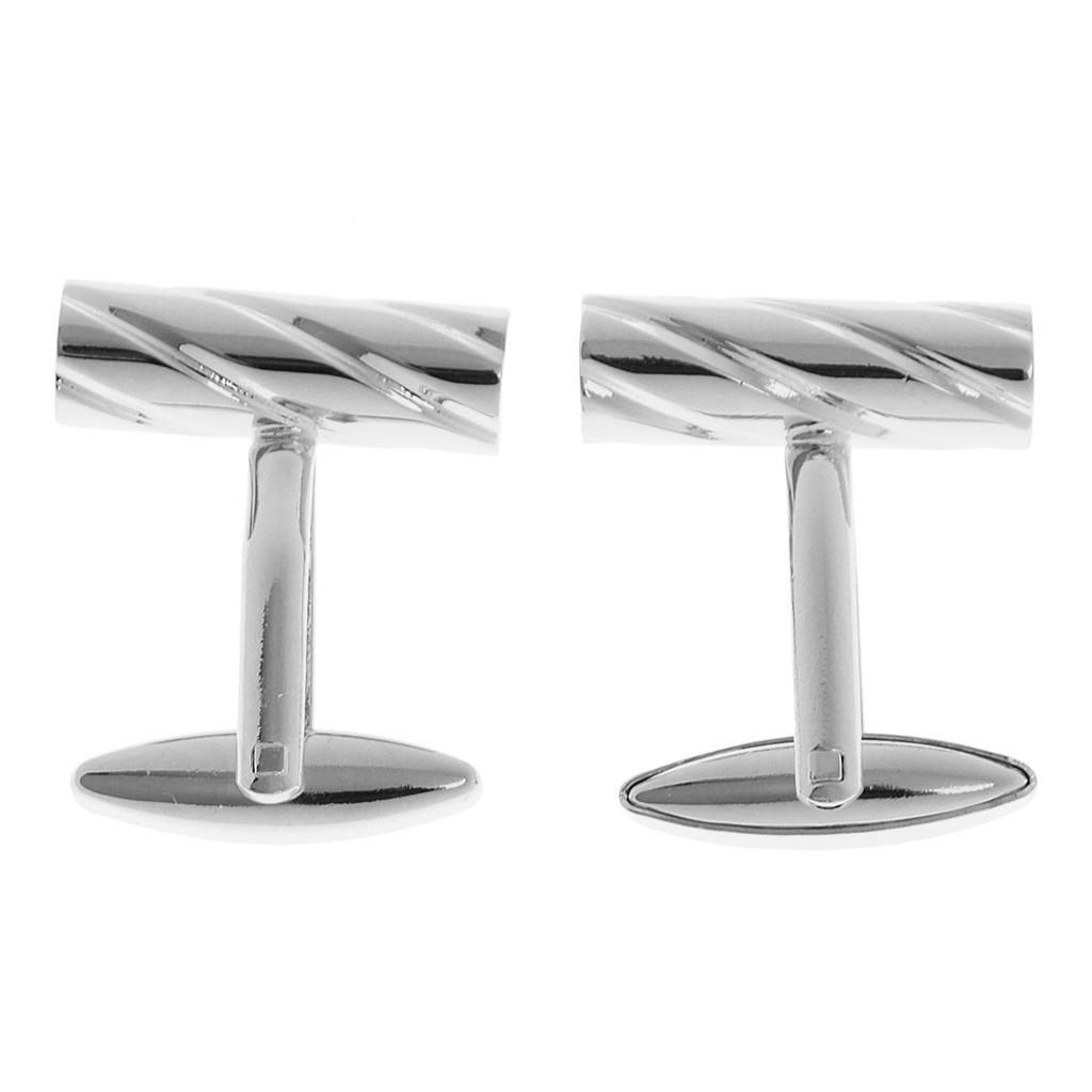 Tie Clip Silver - おしゃれな貝殻モチーフのカフスボタン。男性用、真鍮製。結婚式、パーティー、普段使いに最適な、パーソナライズされたカフスボタン。