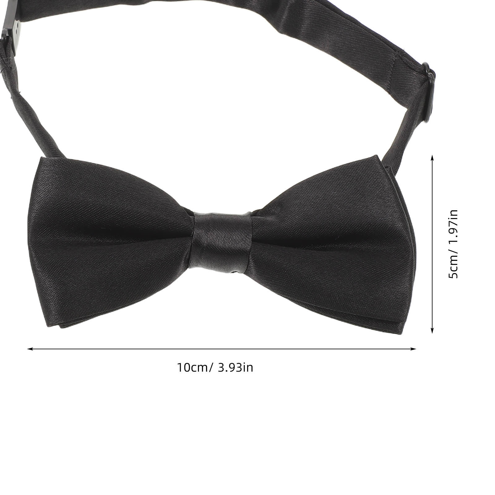 黒の調整可能な子供用蝶ネクタイ。無地で、結び目が付いているの - Bow Tie Pre Tied のレビューと価格