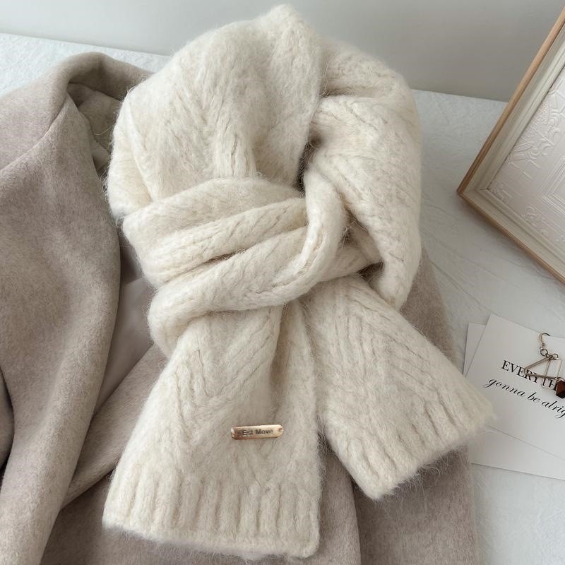 高品質ウールスカーフ、レディース・メンズ、冬の新作、ウール混 - Muffler Men Wool のレビューと価格
