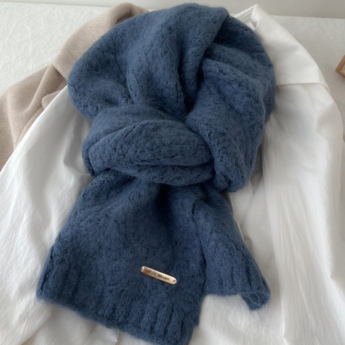 高品質ウールスカーフ、レディース・メンズ、冬の新作、ウール混 - Muffler Men Wool のレビューと価格