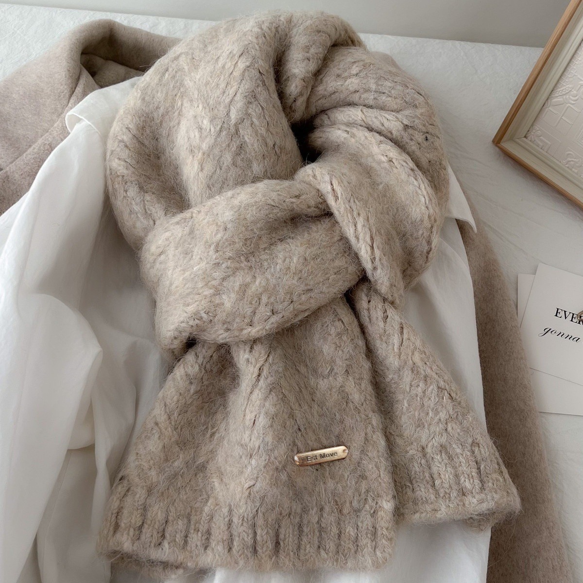 高品質ウールスカーフ、レディース・メンズ、冬の新作、ウール混 - Muffler Men Wool のレビューと価格