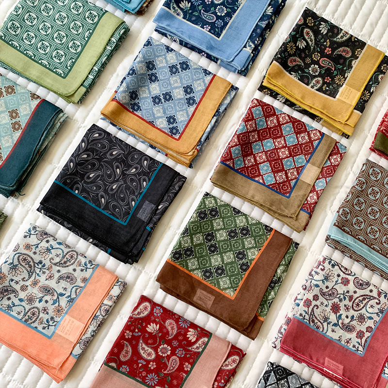 綿のような感触の女性用ヘッドスカーフ、正方形のスカーフ、ヘッ - Bandana Cotton のレビューと価格