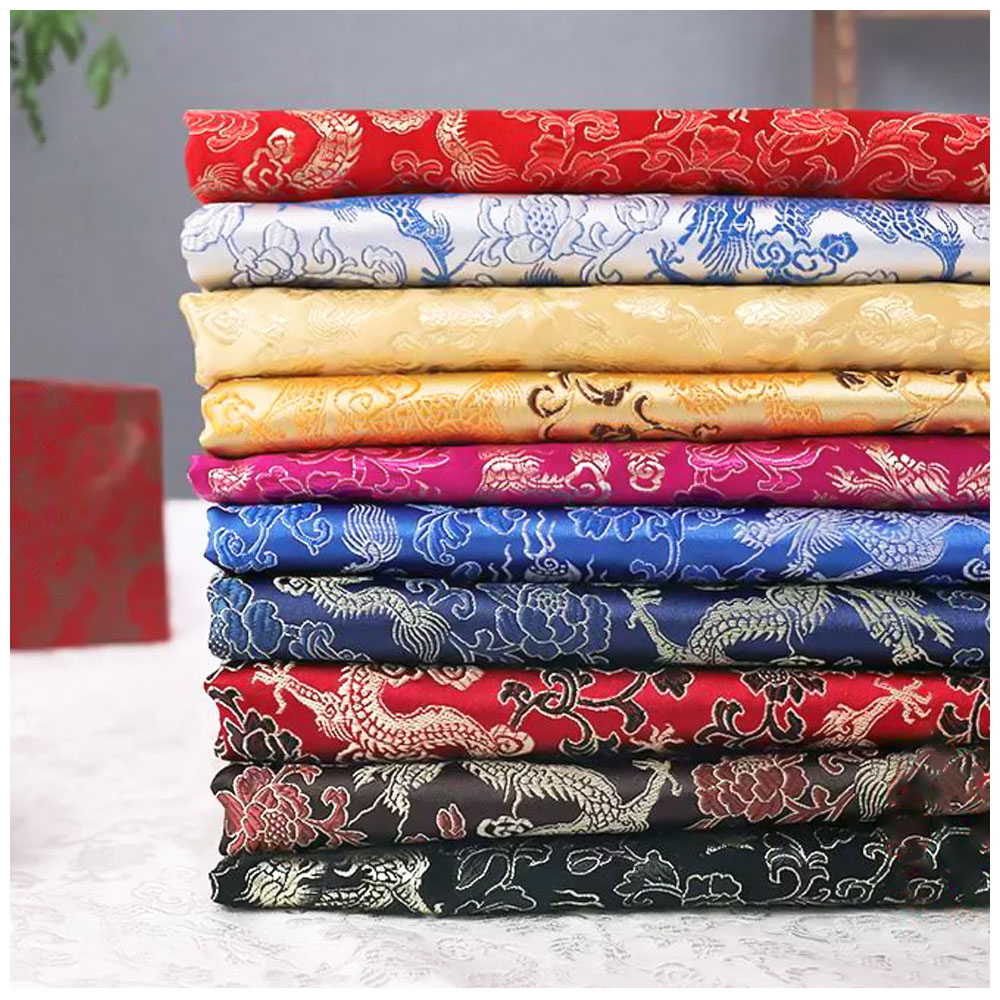 ブロケードジャカード生地刺繍シルクドラゴンパターン衣装チャイ - Silk Tie Striped のレビューと価格