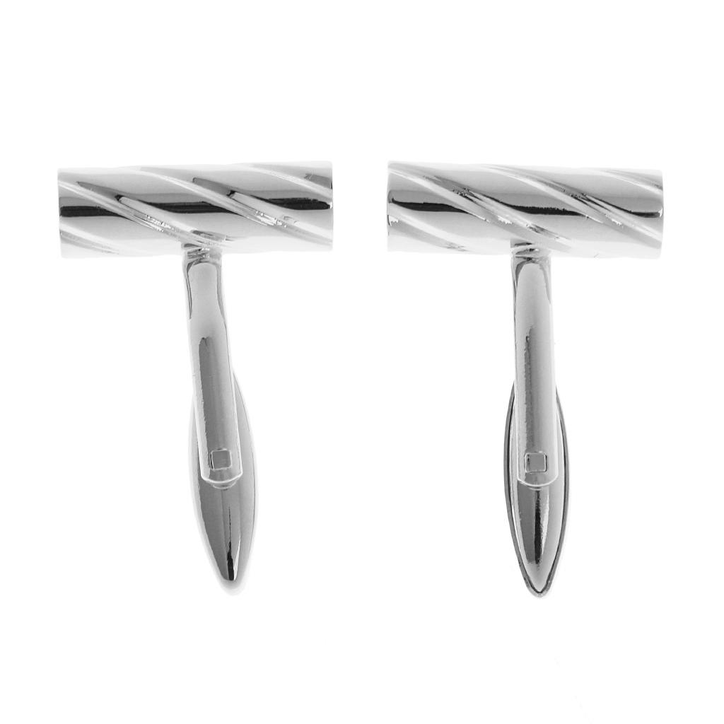 おしゃれな貝殻モチーフのカフスボタン。男性用、真鍮製。結婚式 - Tie Clip Silver のレビューと価格