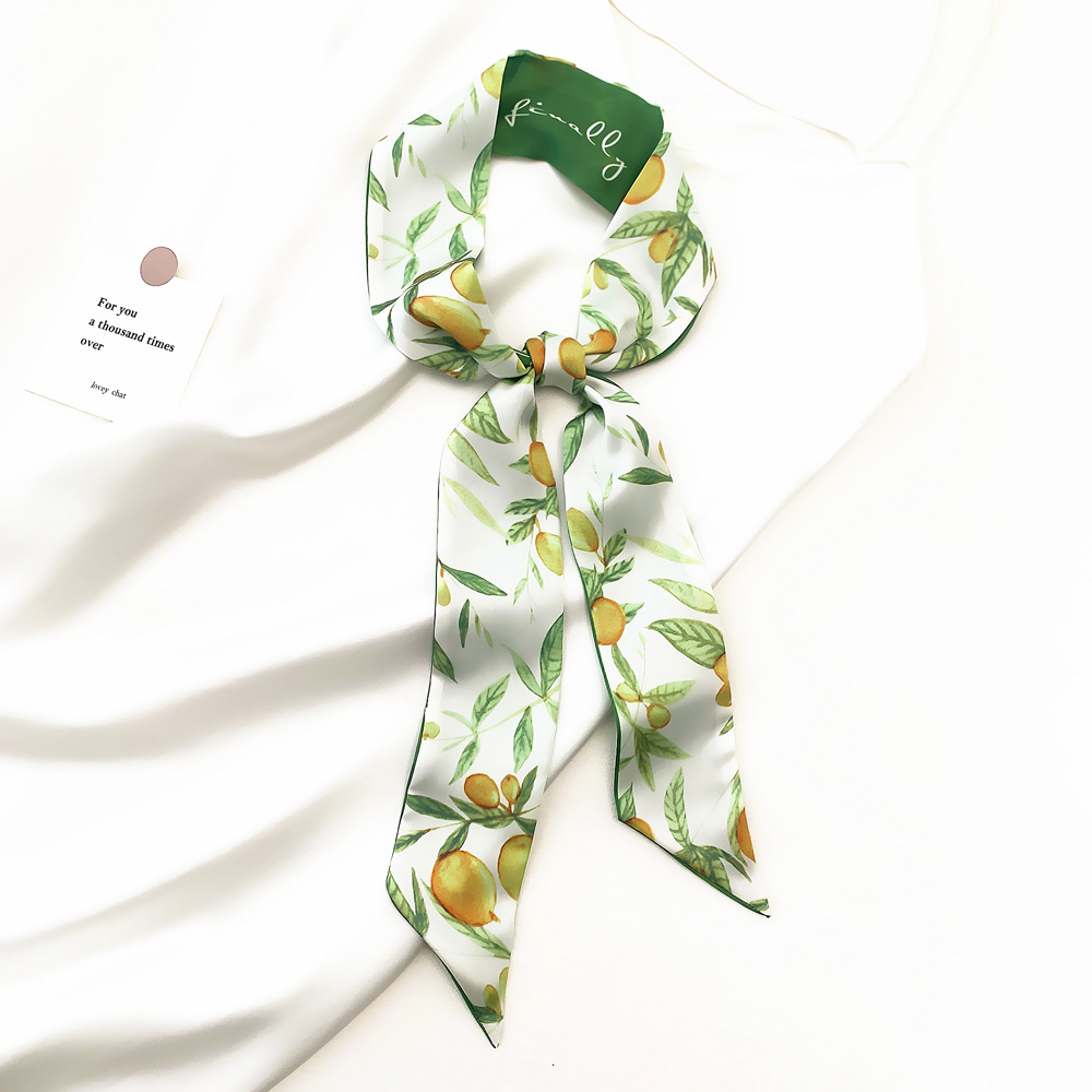 2025 夏の新フレッシュフルーツシリーズシルクのようなサテ - Face Scarf Mask のレビューと価格